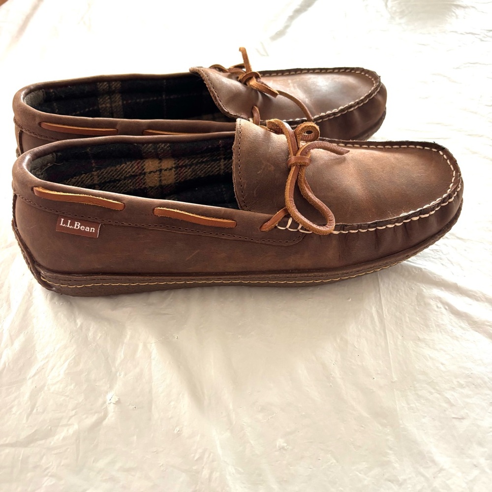 L.L. Bean Brown Loafers Moccasin-Style Slip-Ons - Picture 2 of 13